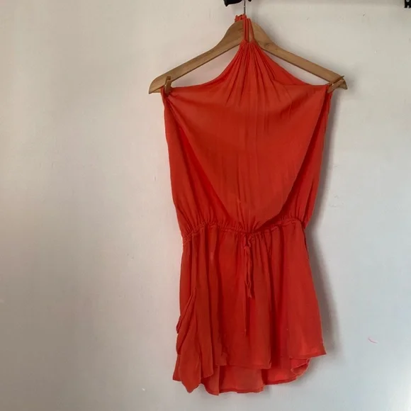 Blue Life | Dresses | Blue Life Planet S Orange Halter Island Life Mini  Dress | Poshmark